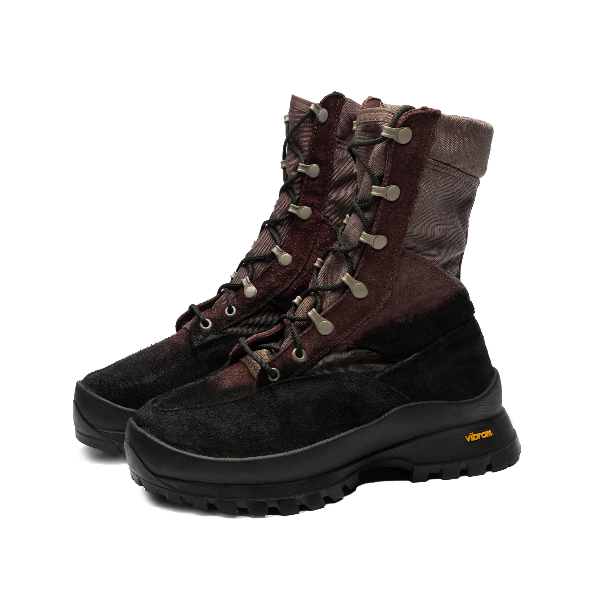 RND: N03 - MILITARY COMBAT BOOT IN DEEP BURGUNDY