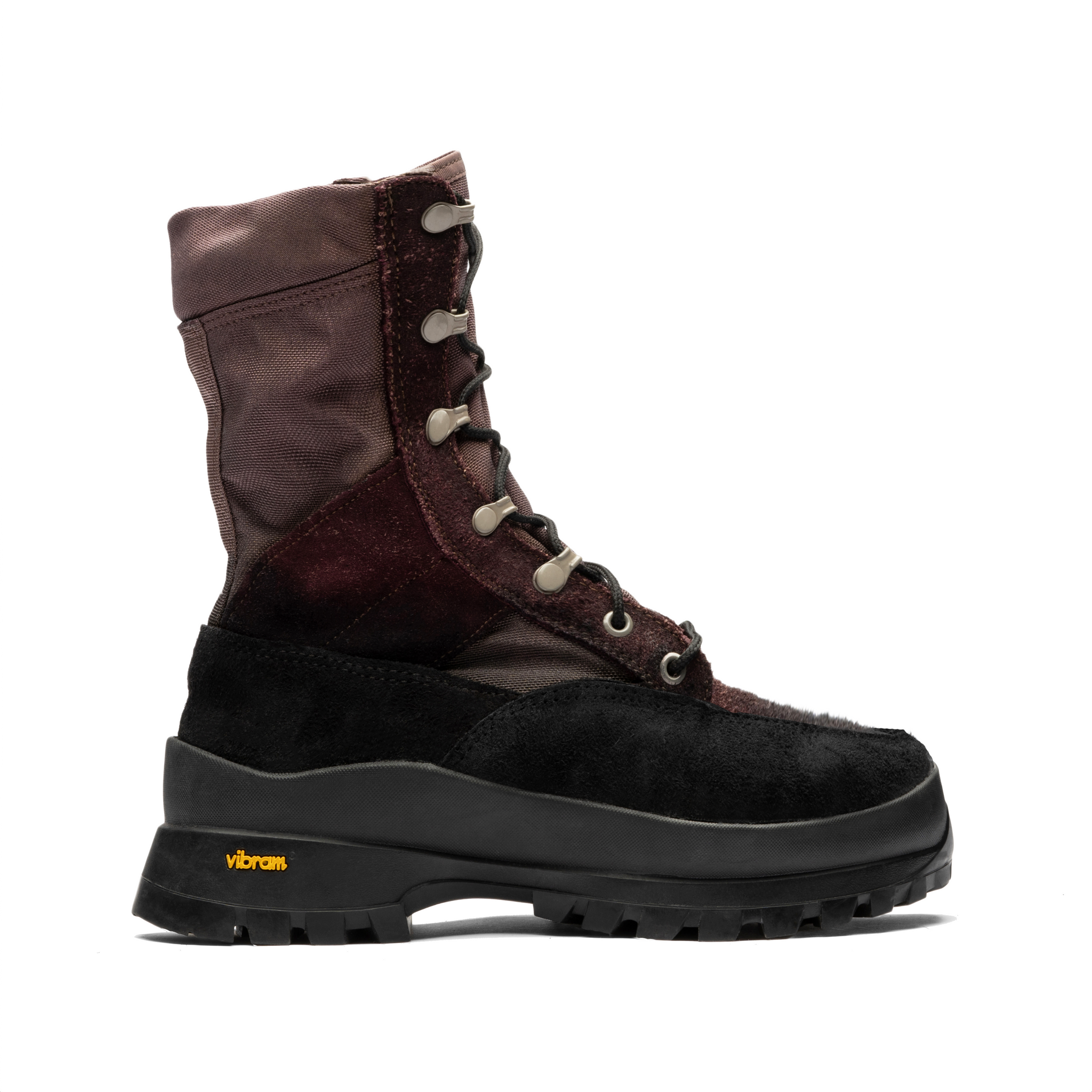 RND: N03 - MILITARY COMBAT BOOT IN DEEP BURGUNDY