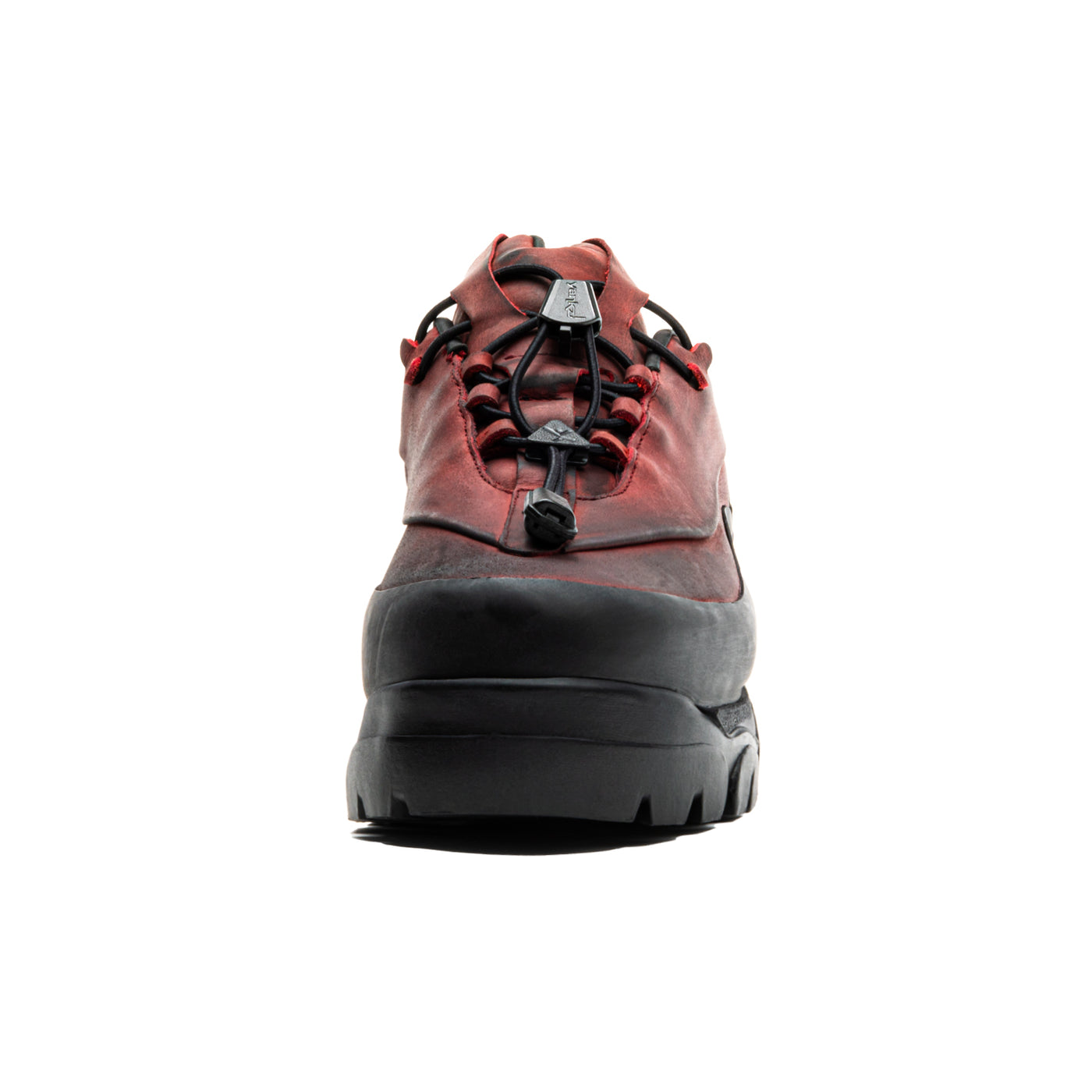 Akme Ox Blood Low Top Boot side profile, premium crazy horse leather