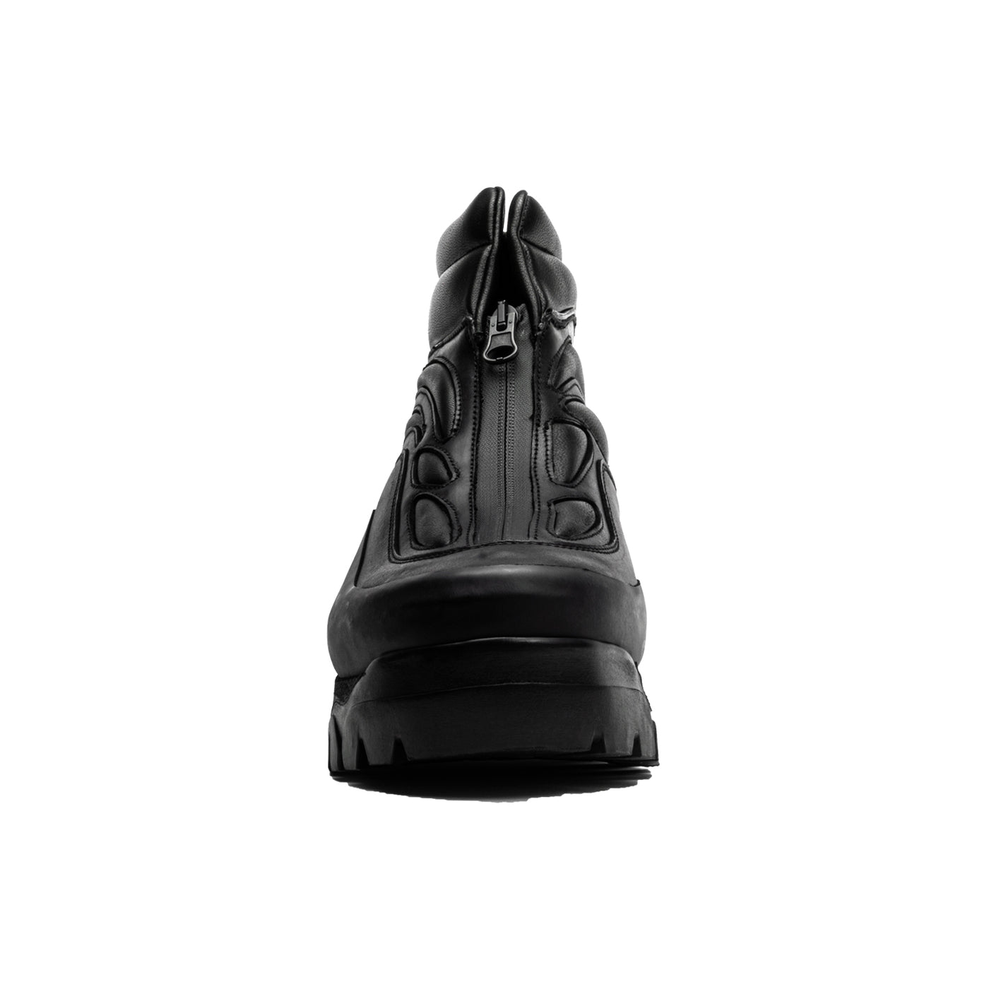 Akme Untitled-03 ankle boot side profile, premium crazy horse leather